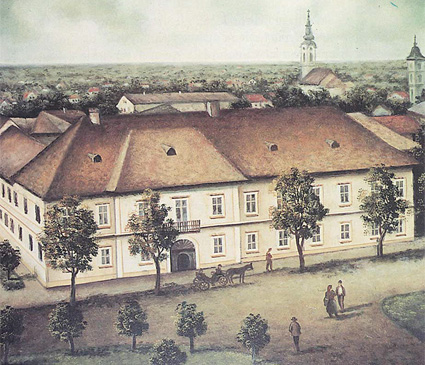 Das Gebäude der Kameraladministration in Sombor