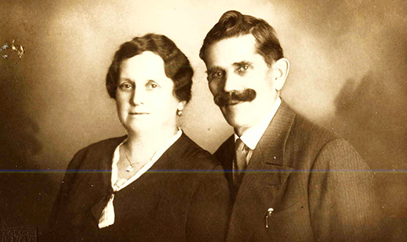Hochzeitsbild von Rosa Soukup und Anton Walch